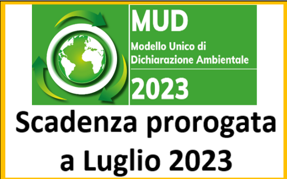 RIFIUTI: dichiarazione ambientale annuale MUD 2023 prorogata al 08/07/2023